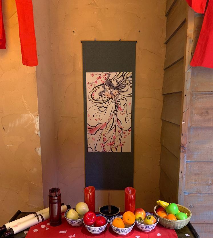 也算是对粉丝的一种答谢,尤其是太子悦神的挂画,百分百还原了菩荠观