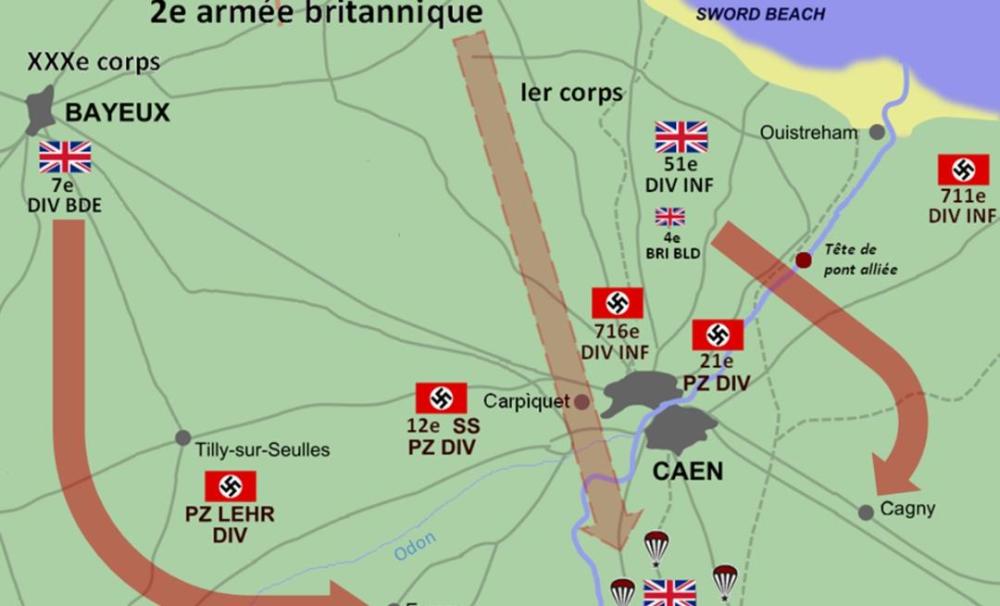 英德两军会战卡昂手握重兵的蒙哥马利为何无法按时夺取卡昂