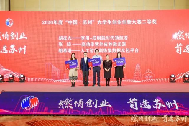 2020年度中国苏州大学生创业创新大赛暨青年创业之星颁奖典礼今日收官