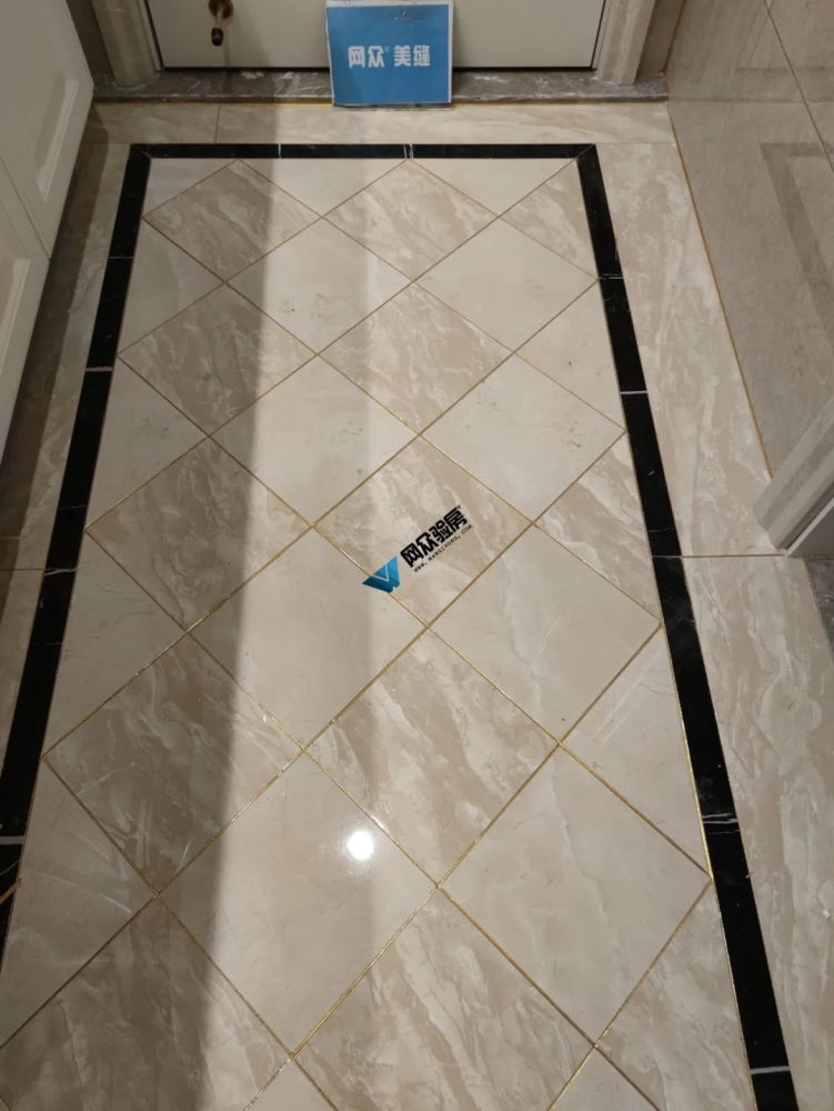 美缝案例坐标成都鎏金色美缝完工成品图邀您共赏