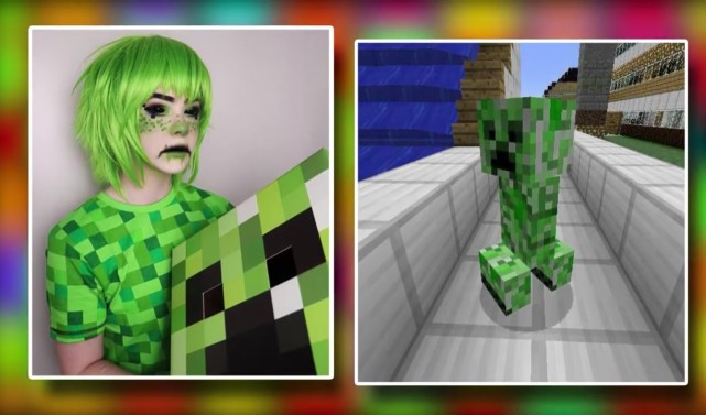 我的世界:大神在现实完美cos生物,him霸气登场,烈焰人超逼真