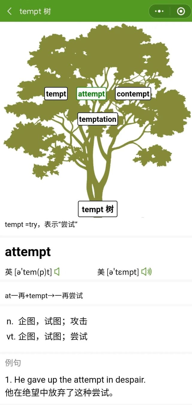 词根精讲:tempt