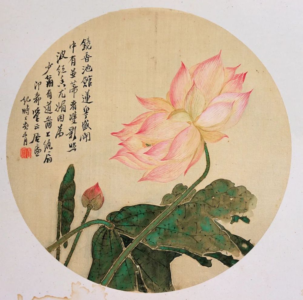 《并蒂莲》1887年 广州艺术博物院藏