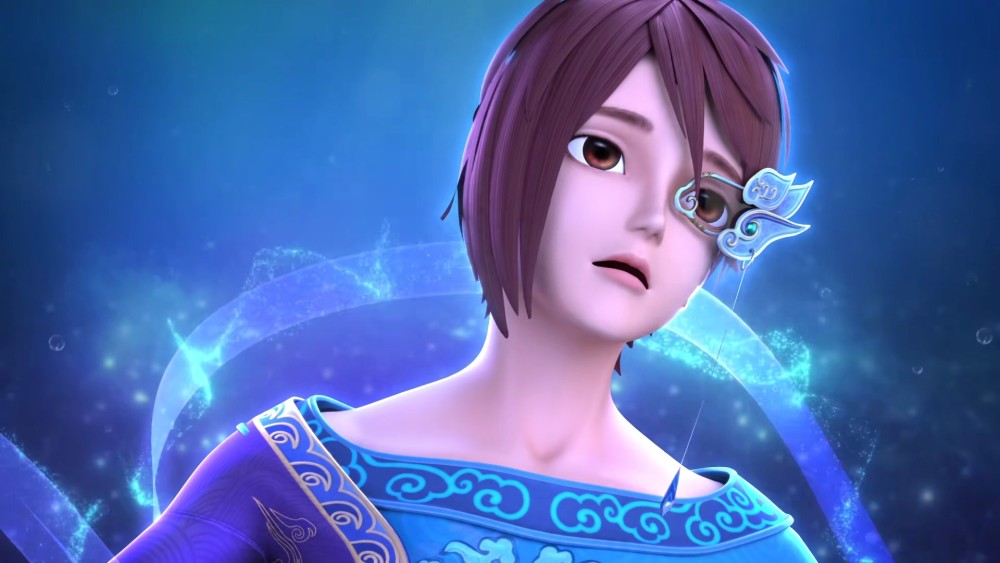 叶罗丽舒言预见未来毒夕绯摘掉面具脸部容貌恢复如初