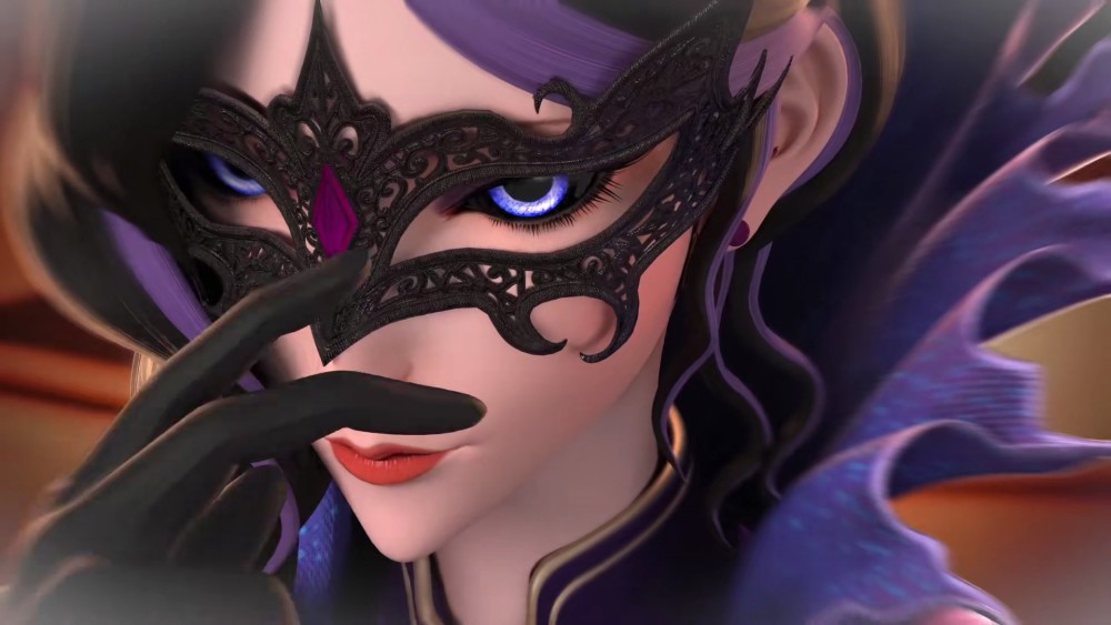 叶罗丽舒言预见未来毒夕绯摘掉面具脸部容貌恢复如初