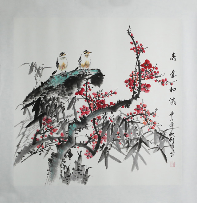 杜朝晖,早年先后师从贵州著名画家孙吉斌,刘国权两位老师学习花鸟画