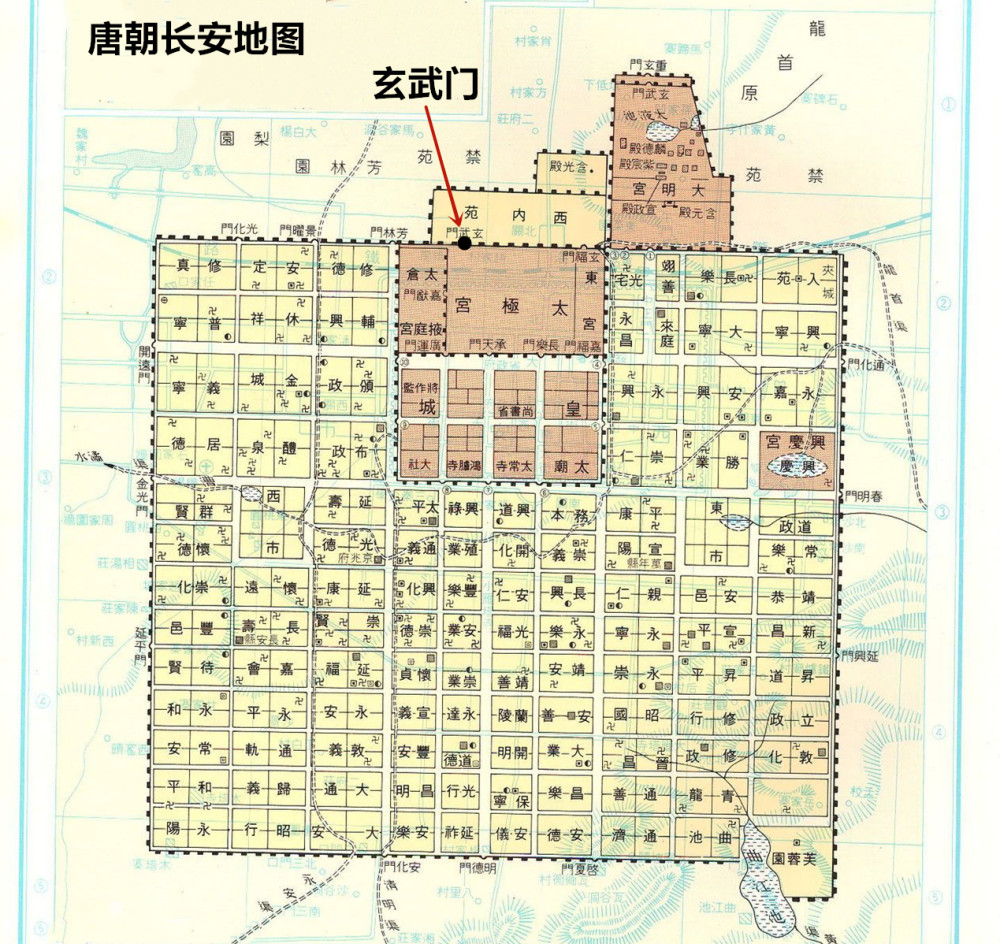 唐长安城地图高清全图图片