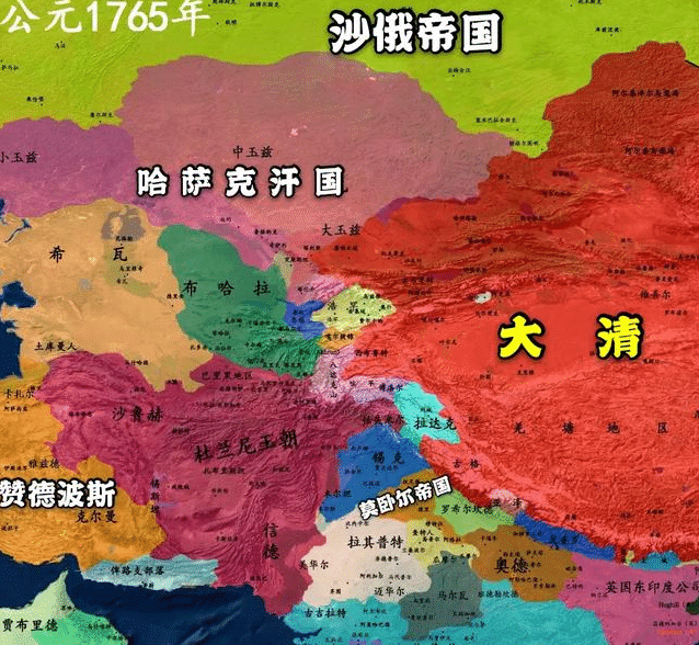 就在莫卧儿帝国政策转向的同时,清朝方面平三藩,收复台湾,与沙俄划定