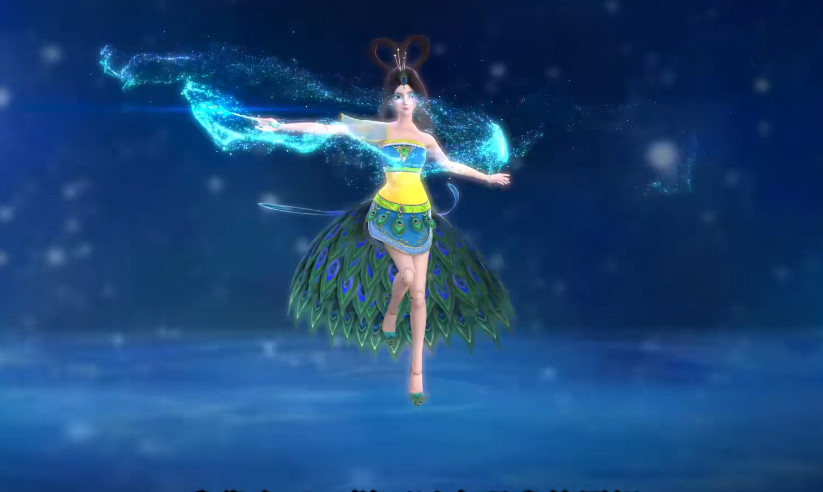 叶罗丽孔雀表面说不想变成紫色眼睛她的战斗姿态妥妥的女王范