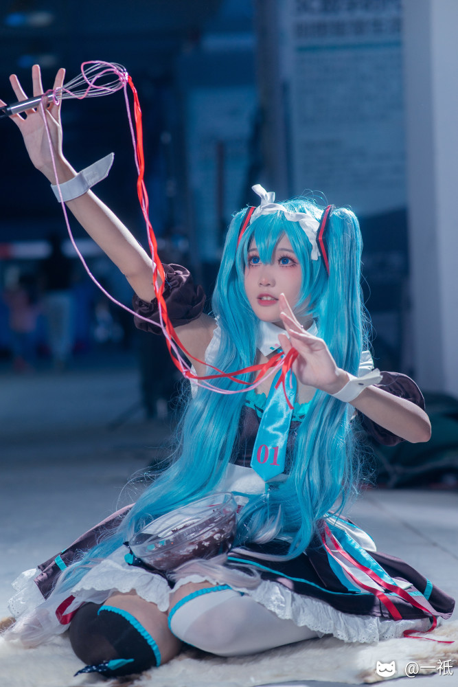 cos 初音 漫展返图 第九届漫行社动漫嘉年华