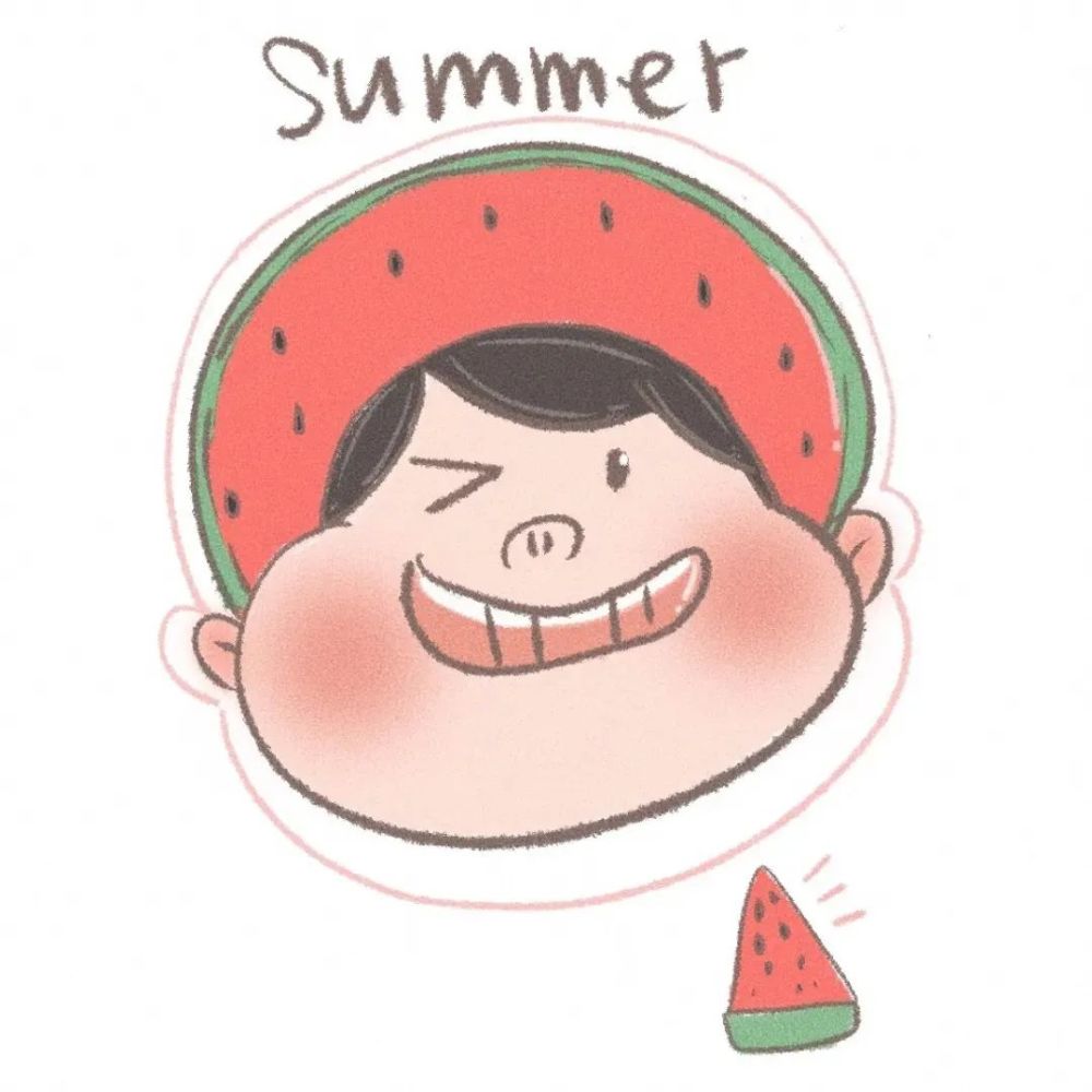 可爱卡通手绘搞怪头像安静不多言既能社会又能甜甜