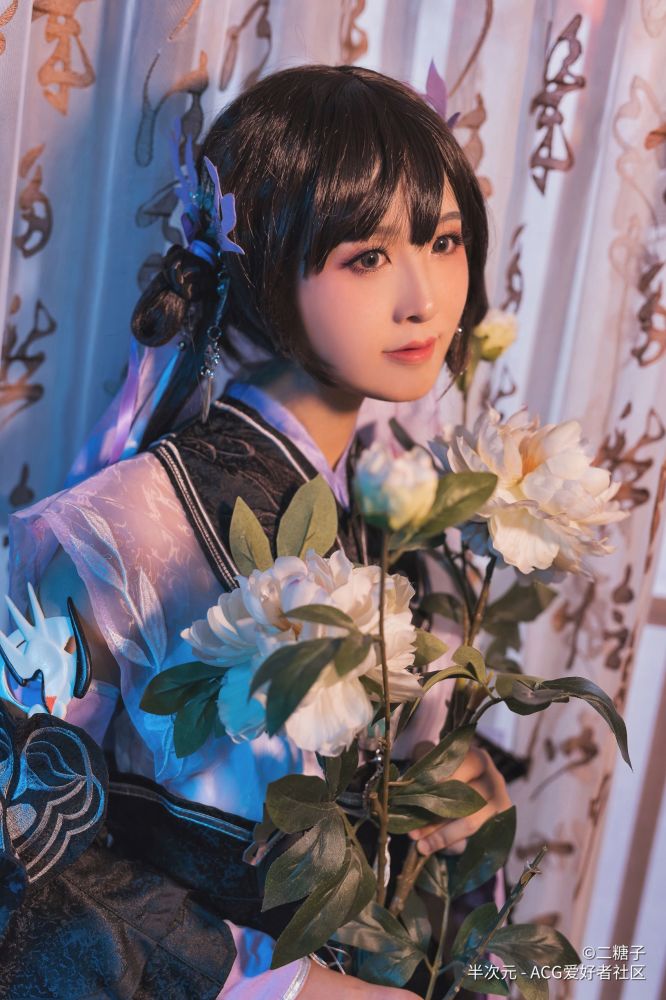 剑网三花萝cos,好可爱的小姐姐