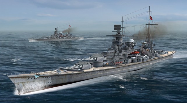 德国就提出了更加疯狂,吨位更大的超级战列舰——h级战列舰计划