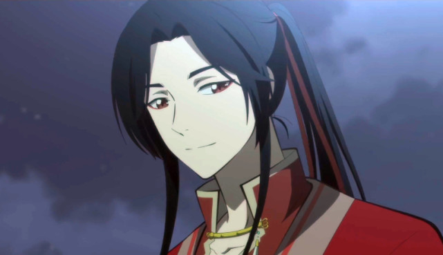 而这个发型的花城有个很明显的特点,那就是梳着单马尾,鬓角两边都留着