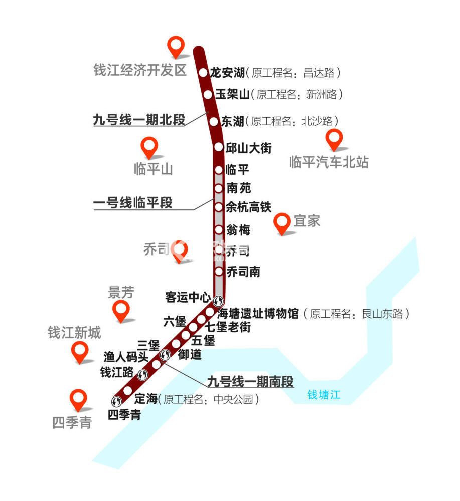 8号线新站名公示,9号线新列车抵达,7号线空车开跑,杭州地铁最近很忙!