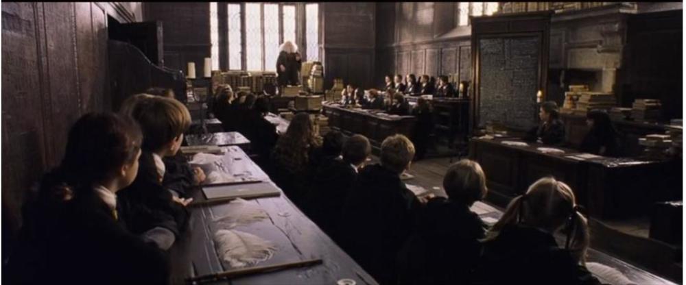 魔咒课里主要学习最基本的魔杖使用的手法,以及一些最基本也是最实用