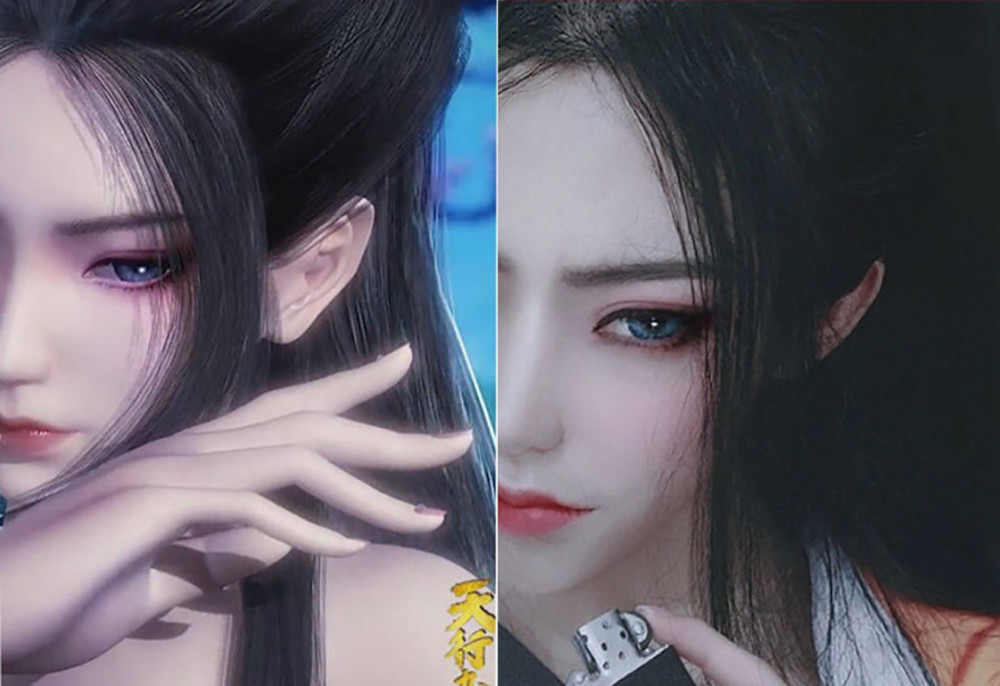 二次元仿妆可以以假乱真富江毫无破绽史莱克七怪无懈可击