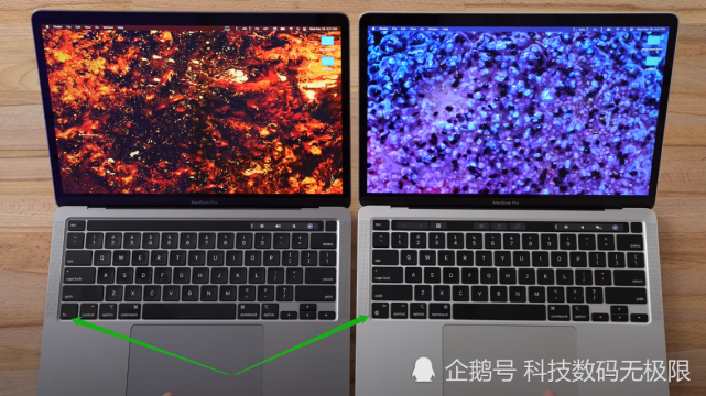 M1版macbook Pro和air在外观上发现一个不同点 腾讯网