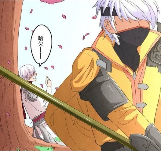 轻松一刻:赵云在樱花树下"练剑",诸葛亮挨着树打哈欠,温馨的一幕!