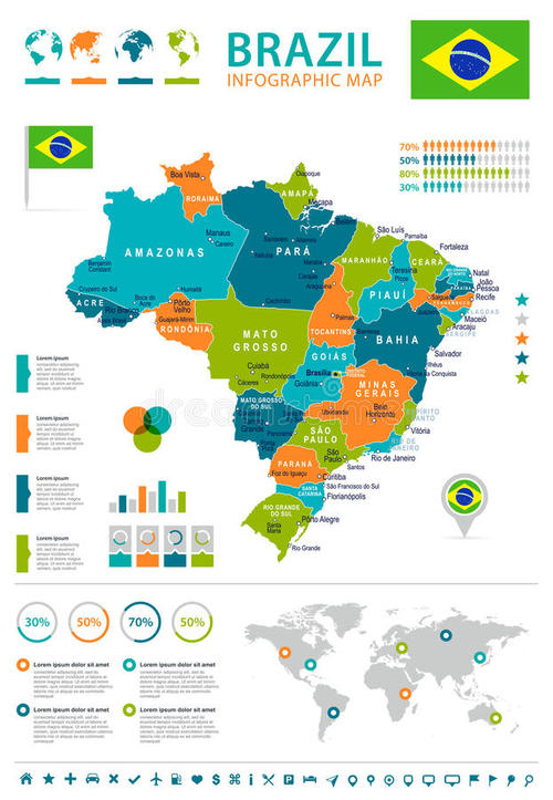 巴西人口分布图图片