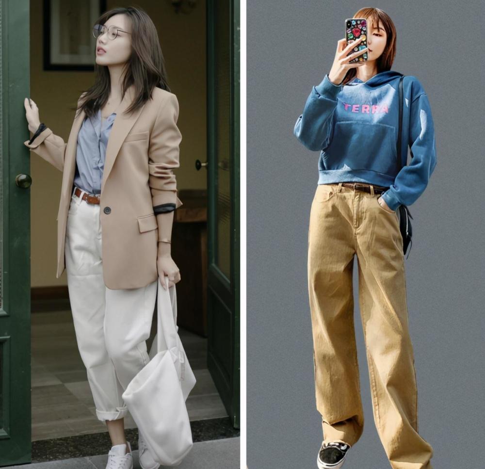 米色和雾霾蓝搭配,给人一种软糯清新的感