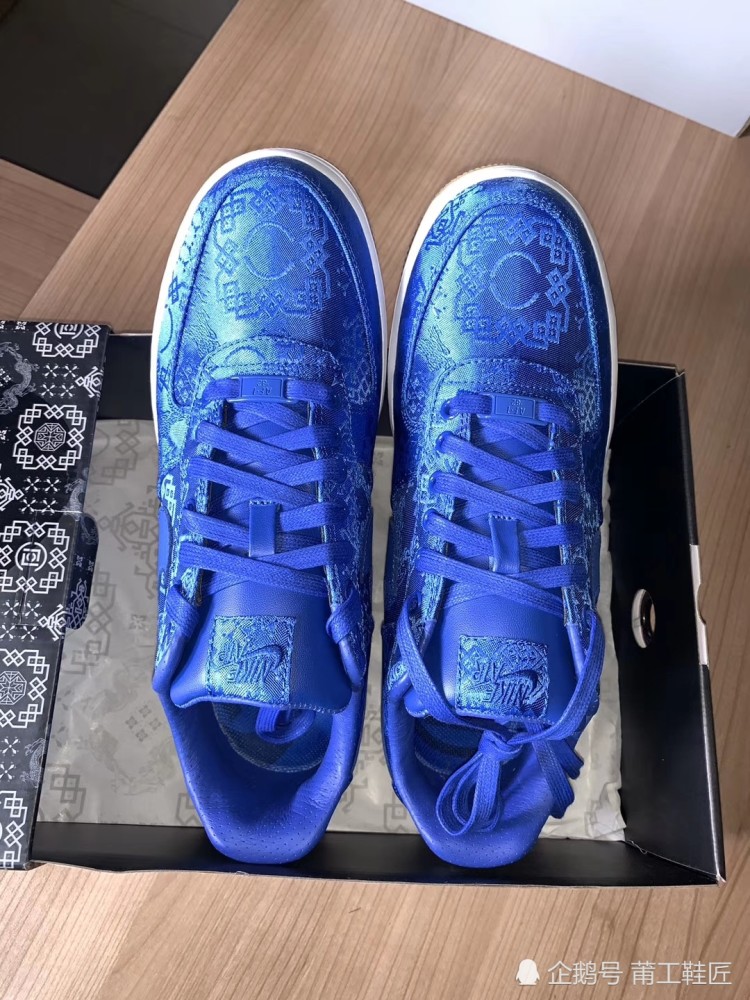 clot x nike联名af1 2019版 蓝丝绸出道即巅峰的颜值!