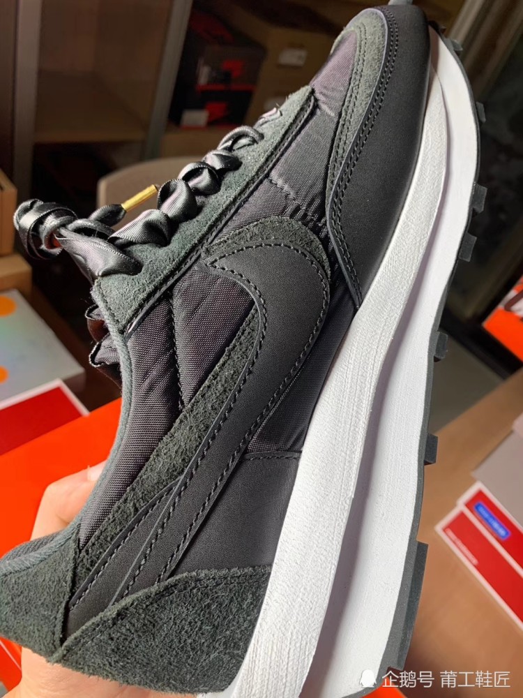 sacai能增高sacaixnike联名纯黑解钩开箱测评