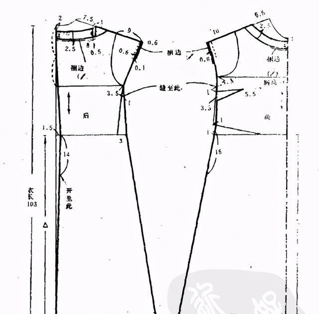 流行裙装裁剪333款之一字领连肩袖连衣裙裁剪制版纸样15_腾讯新闻