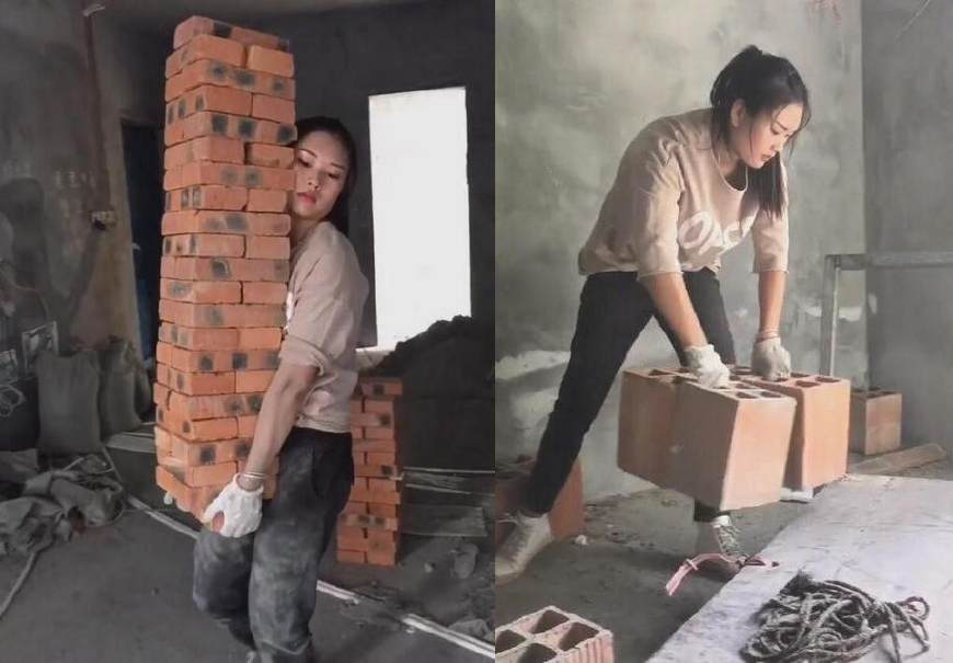 只要不损害他人网红搬砖网友们就是喜欢看