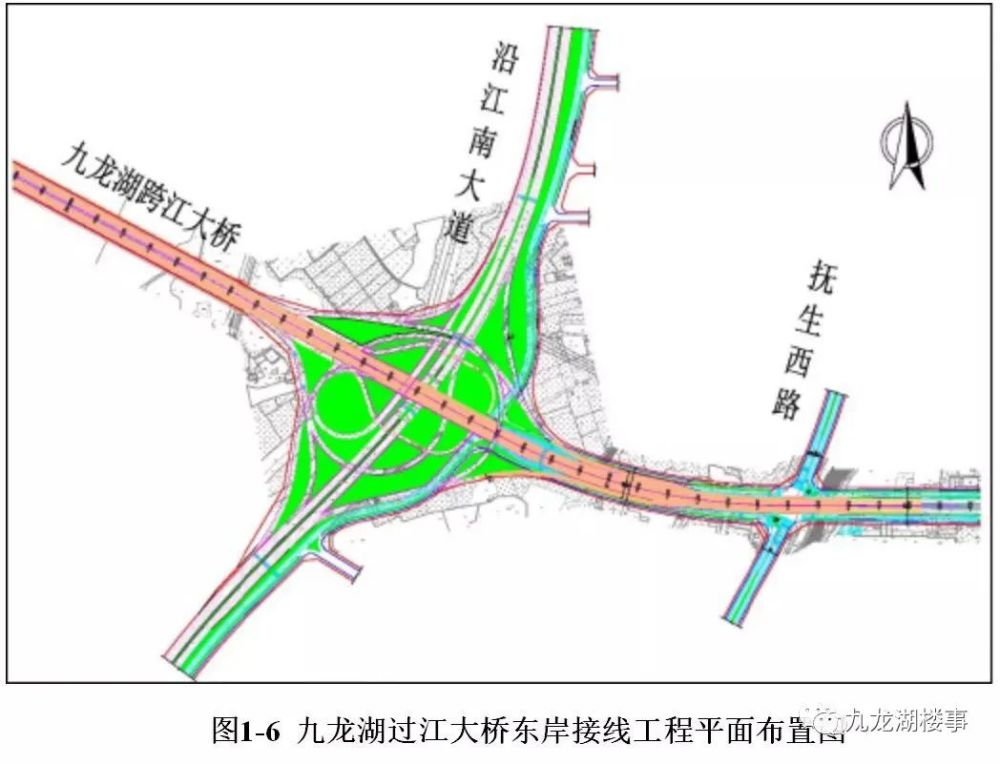 九龙湖过江大桥施工项目部过江大桥进驻九龙湖