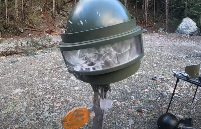 三级头到底有多强,俄罗斯k6-3钛合金头盔防弹测试