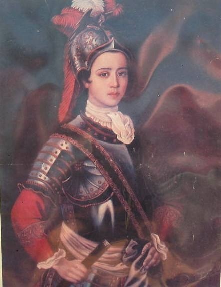 香妃戎装像和卓氏入宫之后,香俊俏容貌和异域情调,以及回部的归顺