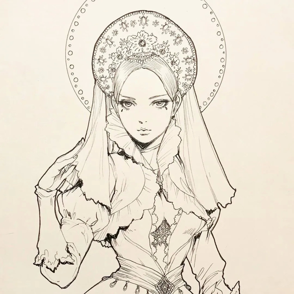 一大波线描哥特式风格美少女光是看就已经沸腾了宅男看了根本无法抗拒