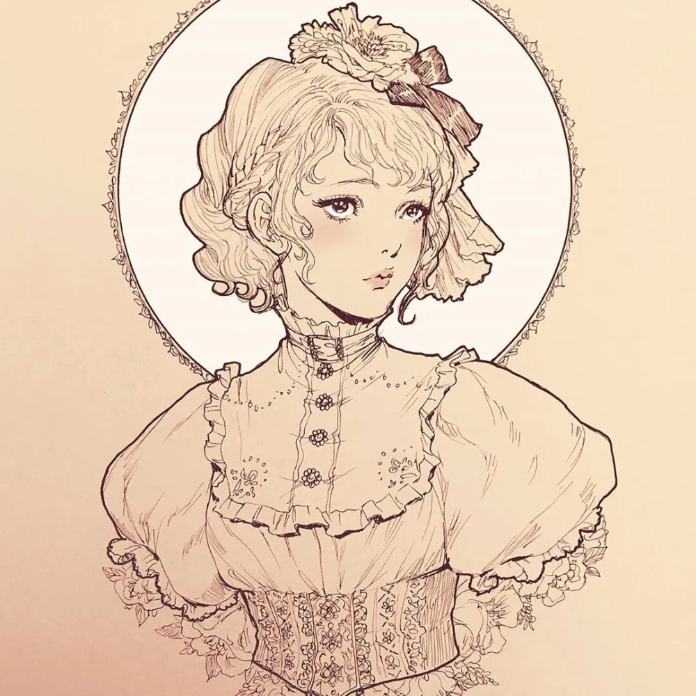 一大波线描哥特式风格美少女光是看就已经沸腾了宅男看了根本无法抗拒