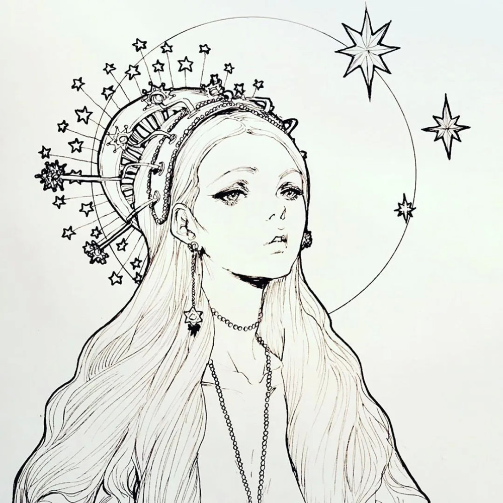 一大波线描哥特式风格美少女光是看就已经沸腾了宅男看了根本无法抗拒