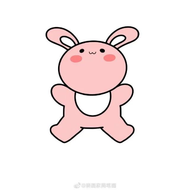 萌萌的小兔子【 萌萌兔简笔画 】