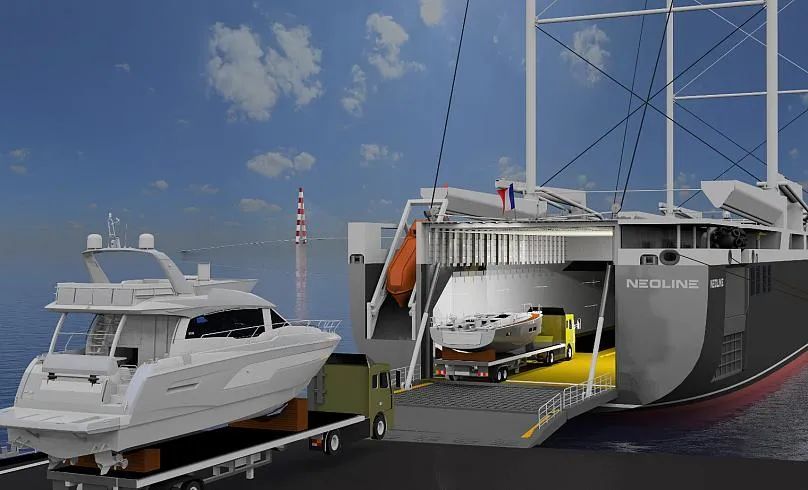 全球最大风帆动力货船来了,载重32000吨,能装7000辆汽车