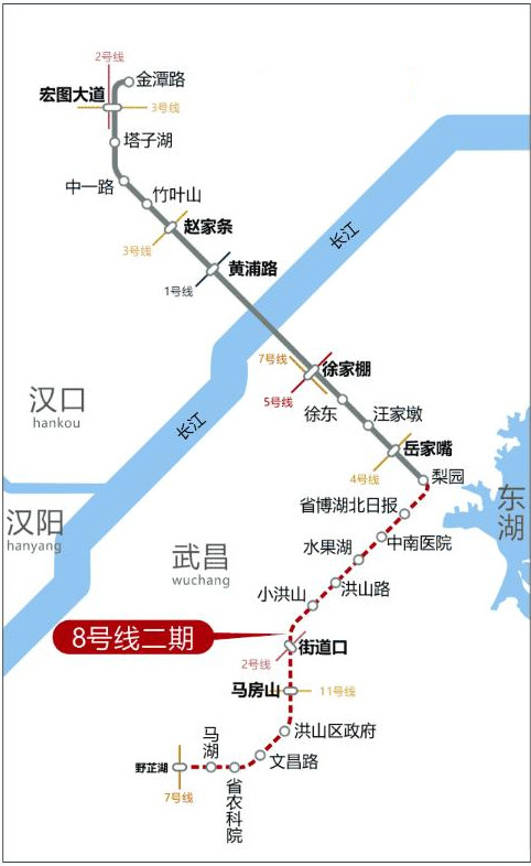 武漢地鐵8號線二期人防專項通過竣工驗收下月可開通運營嗎