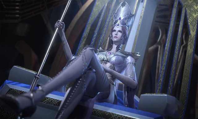 斗罗大陆比比东的新型交叉腿太廋了给人感觉有点想笑