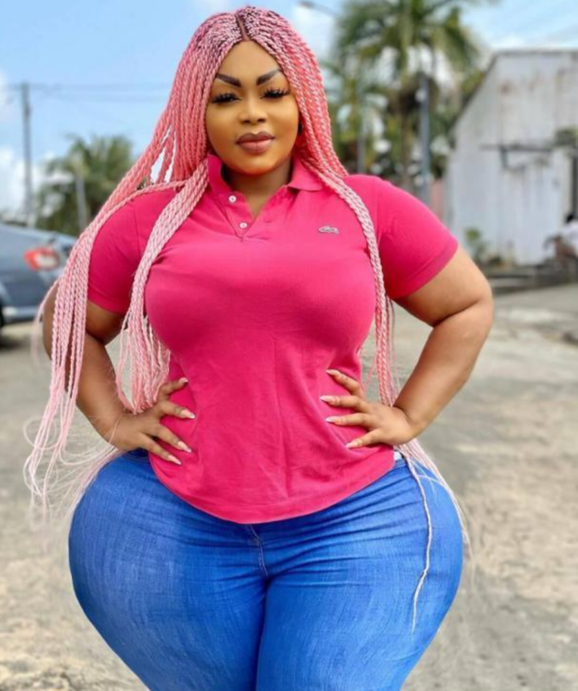 象牙海岸的超大码模特,号称非洲卡戴珊,她的男友只有