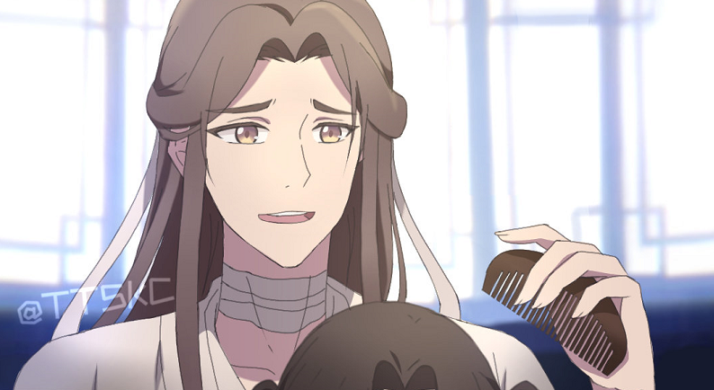 天官赐福花城一集换了三个发型歪辫子新发型让网友感到惊艳