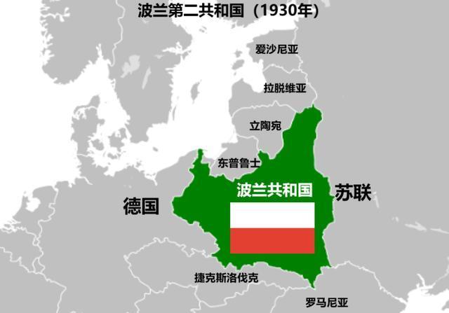 波兰第二共和国地图图片