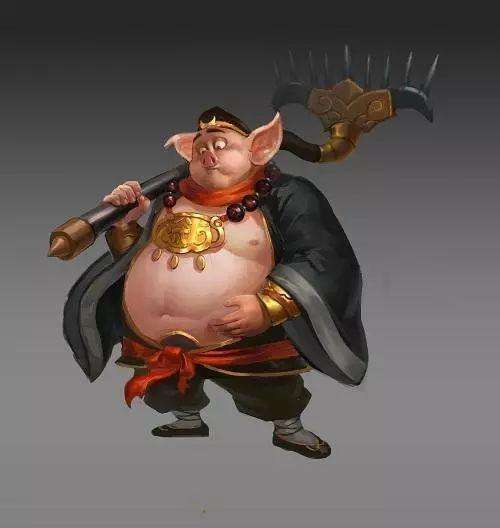 猪悟能,汝本天河水神,天蓬元帅.