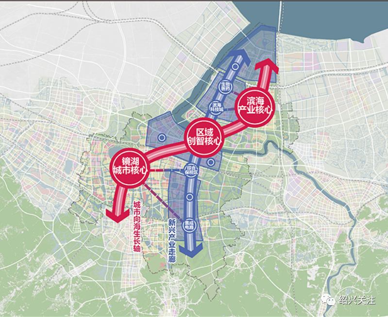 新区规划控制总面积430平方公里,空间范围包括绍兴滨海新城江滨区