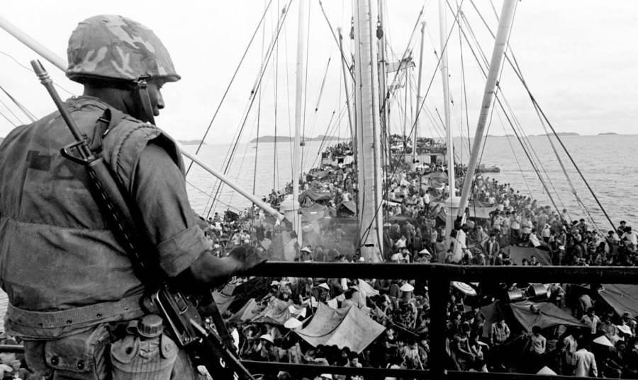 大逃离;失败者的结局,仓皇逃离的南越军民