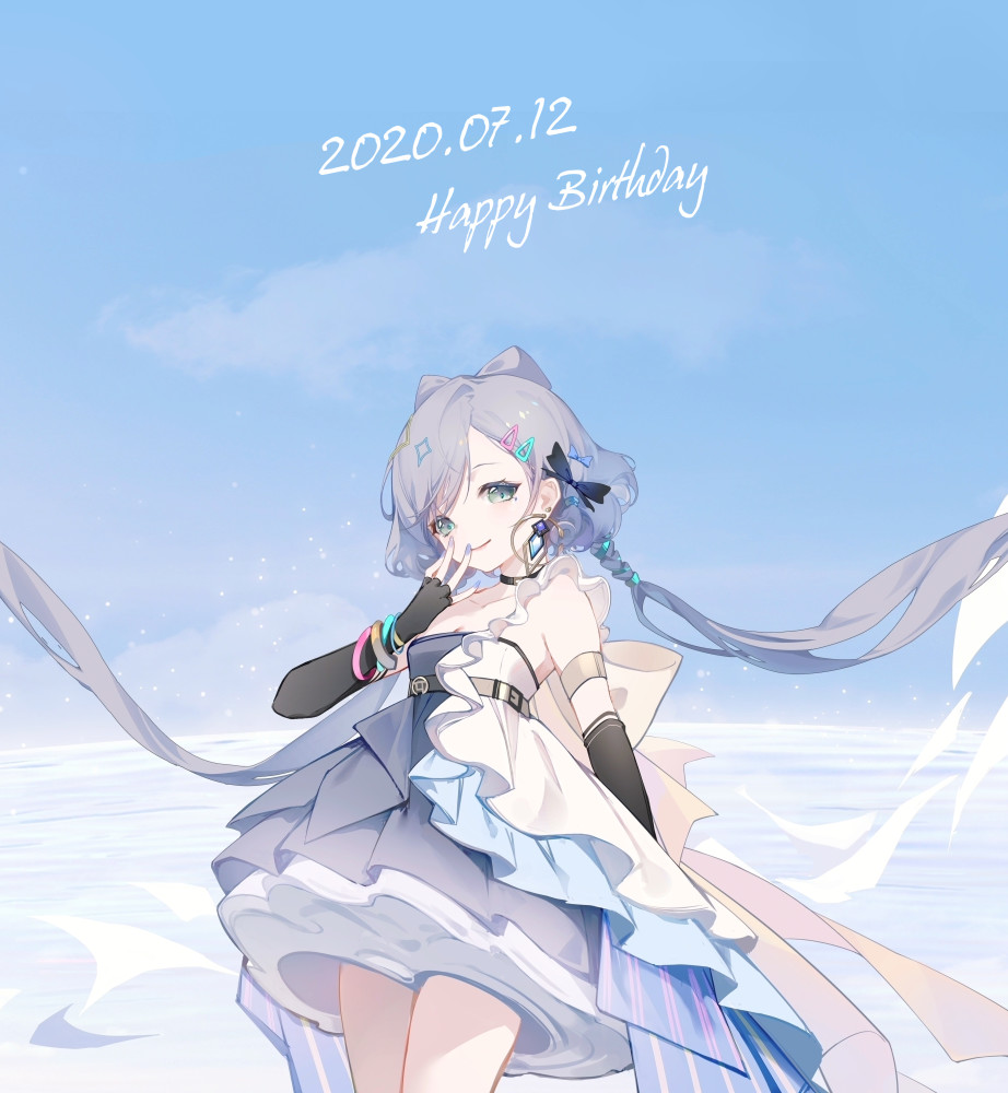 造型十分漂亮的一组虚拟偶像角色"洛天依"同人插画作品欣赏!