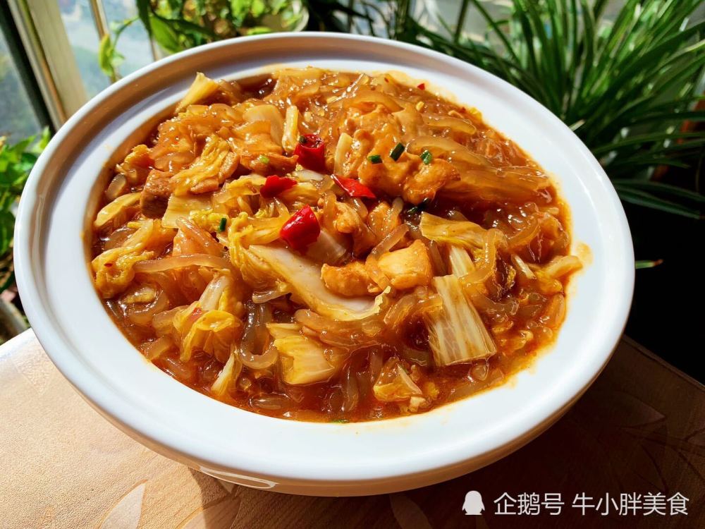 冬天超適合吃的一道東北菜豬肉大白菜燉粉條做法簡單超美味