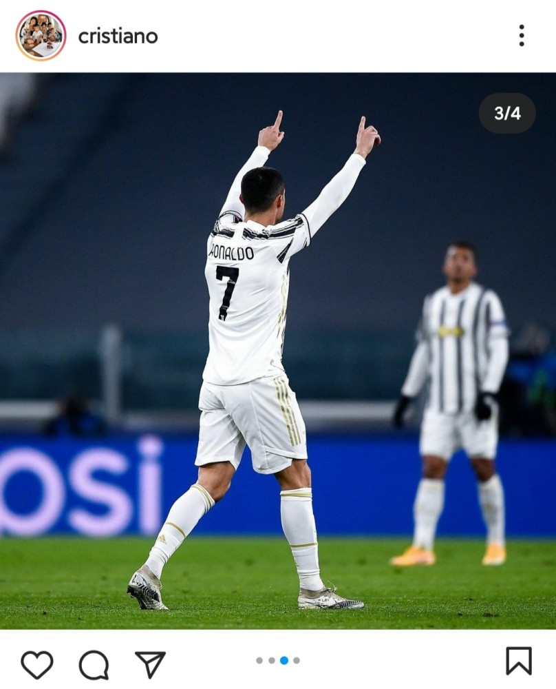 c罗更新社媒战斗到最后晒进球瞬间英姿3分钟超15万赞