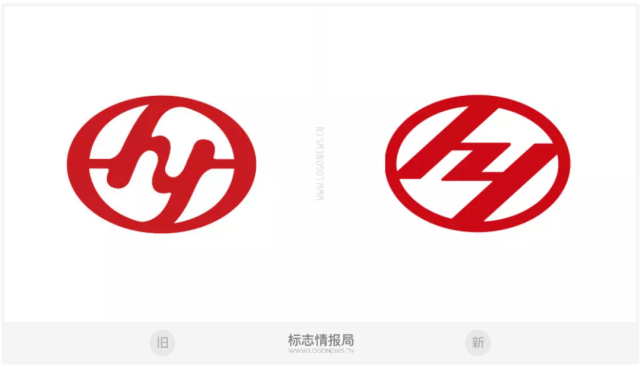 上汽紅巖logo升級新標延續hy字母元素