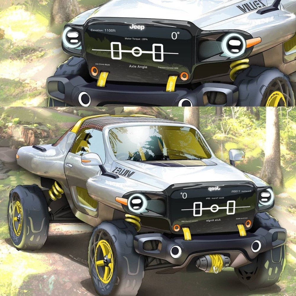 吉普越野车电动化转型未来的概念设计